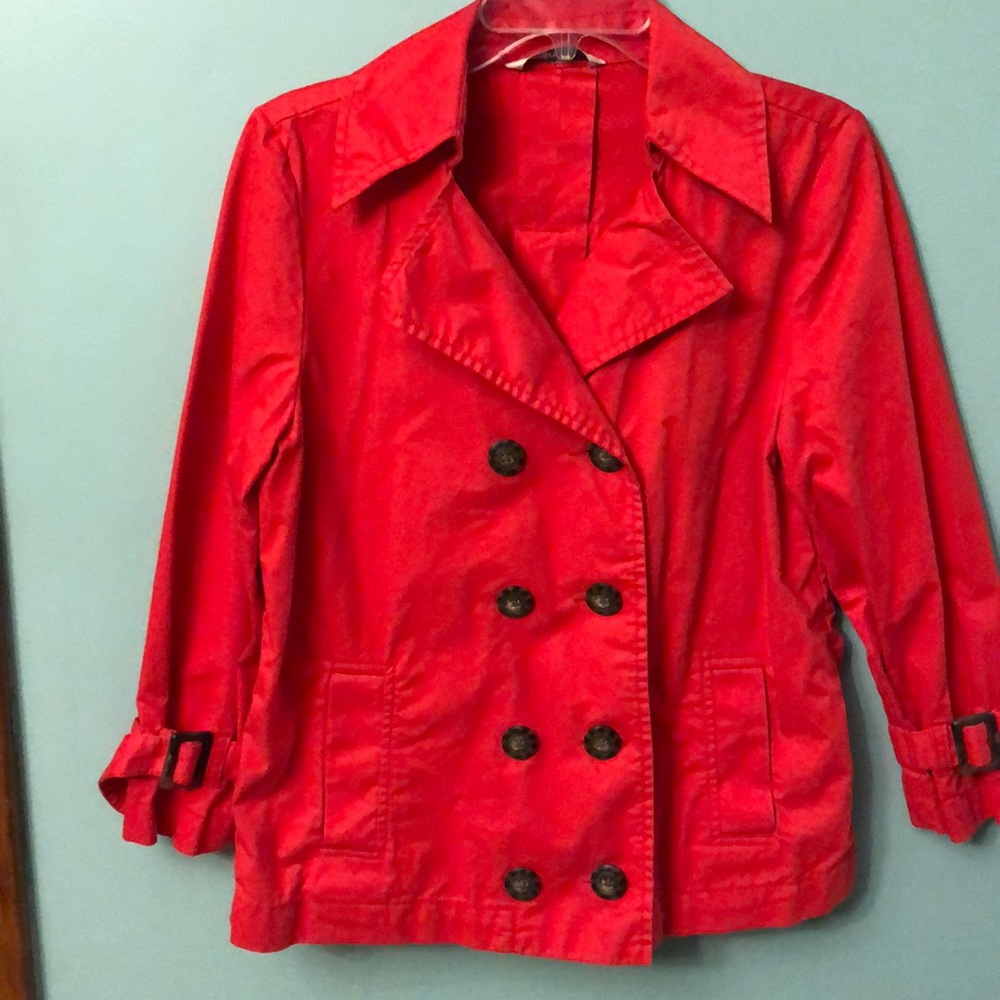 🌻Vibrant Orange Old Navy pea coat